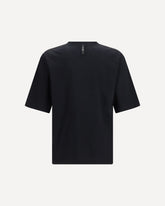 Cotton logo T-shirt - BLACK | Base Blu
