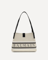 Borsa a Spalla in tela  - CREMA  | Base Blu