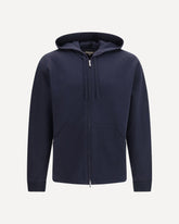 Whitney cotton-blend jersey Bomber Jacket - BLUE | Base Blu