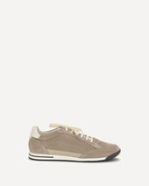 Sneakers in pelle scamosciata - BEIGE | Base Blu