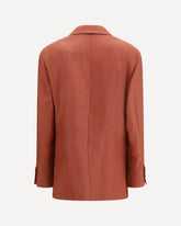 Blazer monopetto in lino - ROSSO | Base Blu