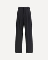 Moncler x EE72 trousers by Edward Enninful in stretch technical wool - BLACK | Base Blu