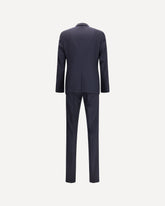 Single-breasted wool and cashmere Suit - BLUE | Base Blu