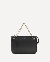 Leather Crossbody Clutch - BLACK | Base Blu