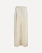 Wide Pants in fluid twill - BEIGE | Base Blu