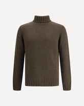 Braided-knit Turtleneck Sweater - GREEN | Base Blu