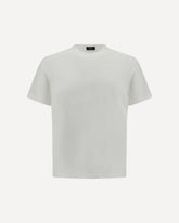 Lightweight jersey voile crêpe T-shirt - WHITE | Base Blu