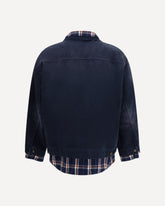 Patched Shirt Jacket - BLUE | Base Blu
