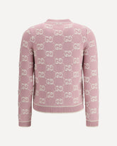 GG pattern Cardigan - PINK | Base Blu