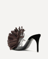 Sandali asimmetrici con tacco a spillo - VIOLA | Base Blu