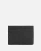 Logo-plate leather Card Holder - BLACK | Base Blu