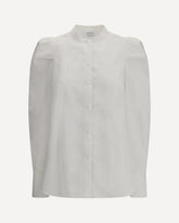 White Shirt with mandarin collar - WHITE | Base Blu