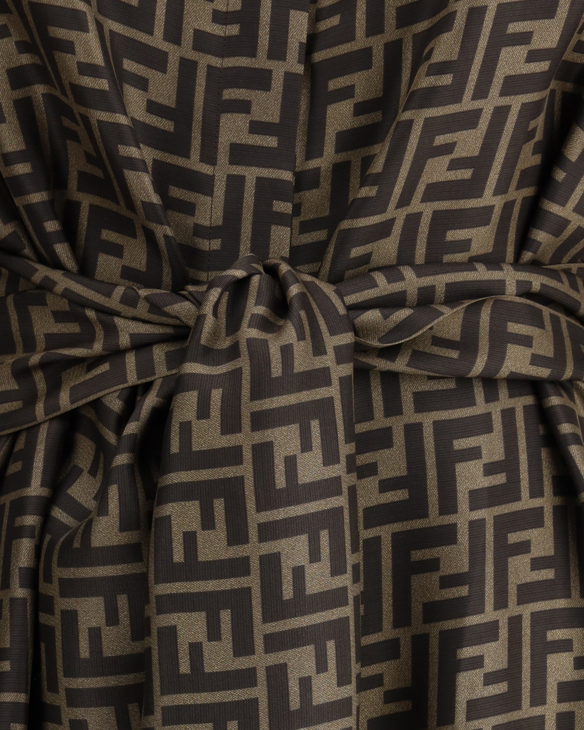 FENDI FF pattern shirt Dress BROWN | Base Blu