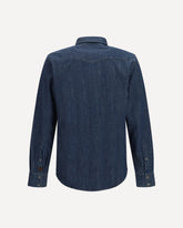 R2 Western cotton-denim Shirt - BLUE | Base Blu