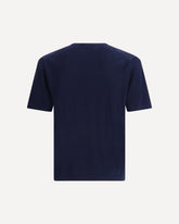 Cotton knitted T-shirt - BLUE | Base Blu