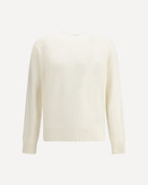 Scottish Teasel Cashmere Ls Crew Neck - CREAM | Base Blu
