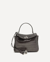 Borsa a Mano Rodeo mini con strass - MARRONE | Base Blu