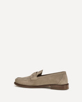 Suede Loafers - BEIGE | Base Blu