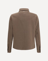 Snap-button Jacket - BROWN | Base Blu