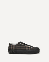 Sneakers Jack in misto nylon Check - MARRONE | Base Blu