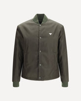 Nylon bomber Jacket - GREEN | Base Blu