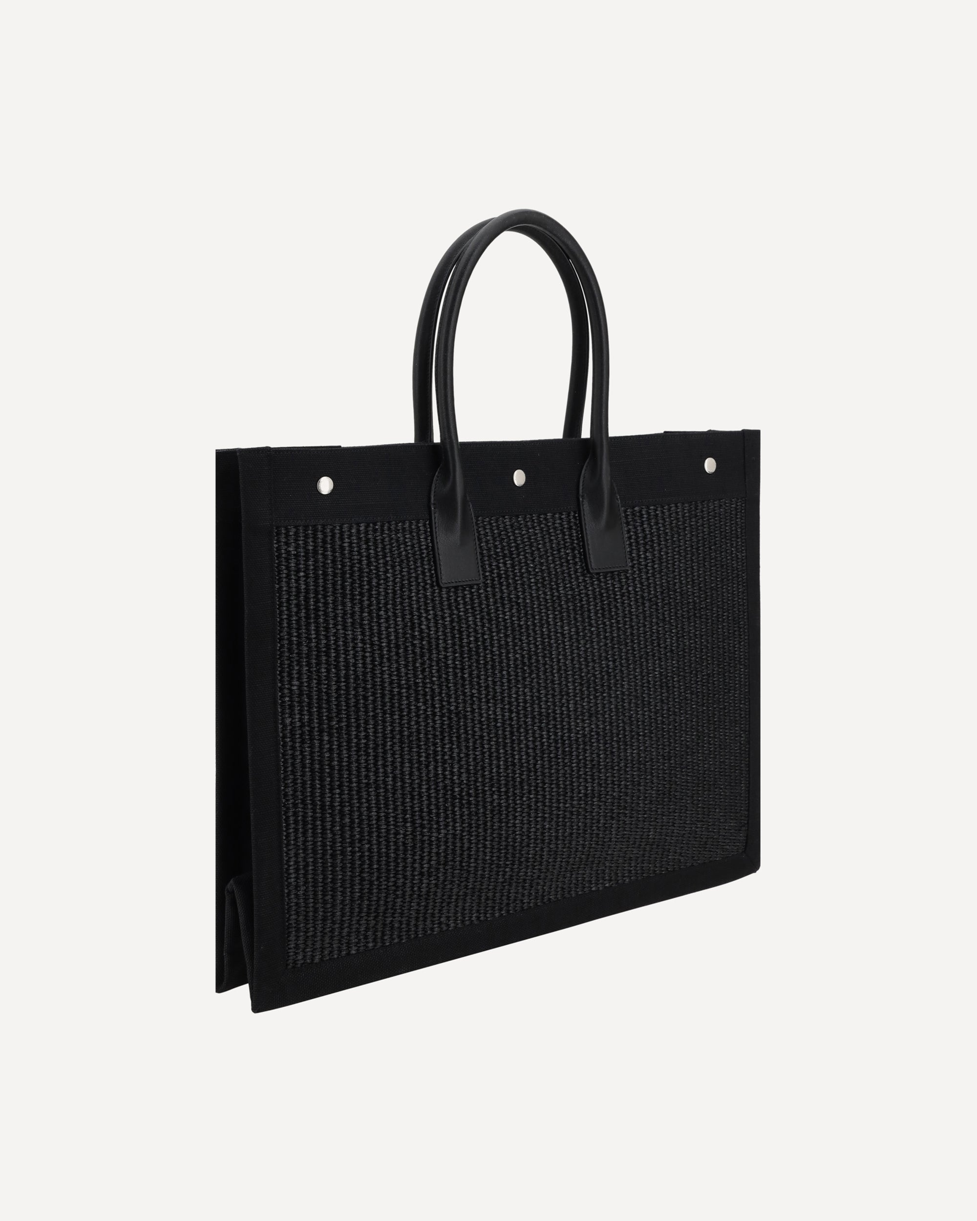SAINT LAURENT Rive Gauche Tote Bag BLACK | Base Blu