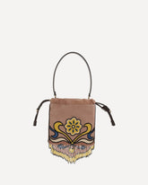 Kalispera Handbag with beads and fringes - MULTICOLOUR | Base Blu