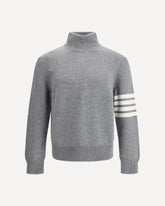 Sweater with 4-Bar intarsia - GREY | Base Blu