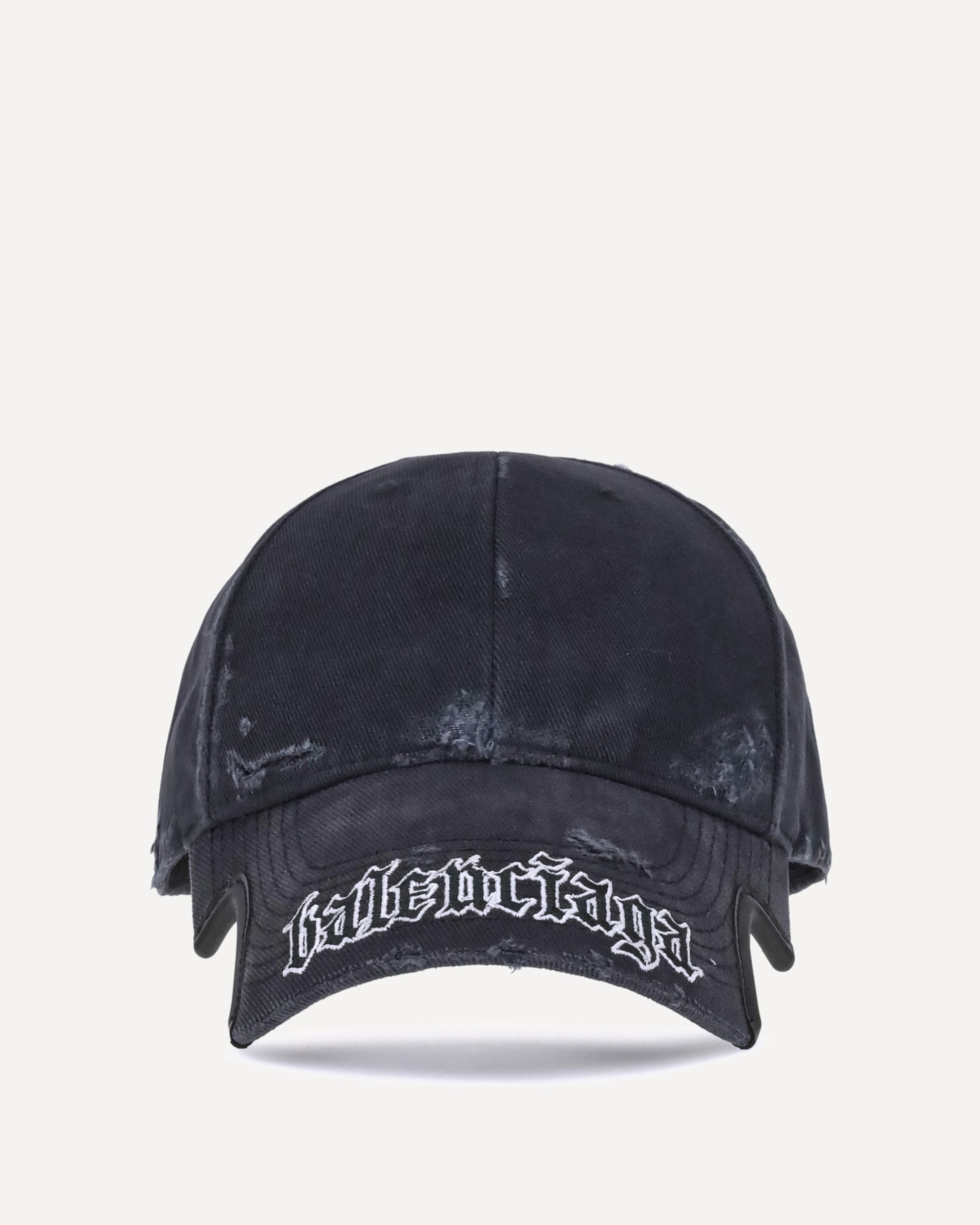 BALENCIAGA Script Baseball Hat BLACK | Base Blu