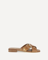 Leather Sandals - BROWN | Base Blu