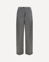 Mouliné wool Pants - GREY | Base Blu