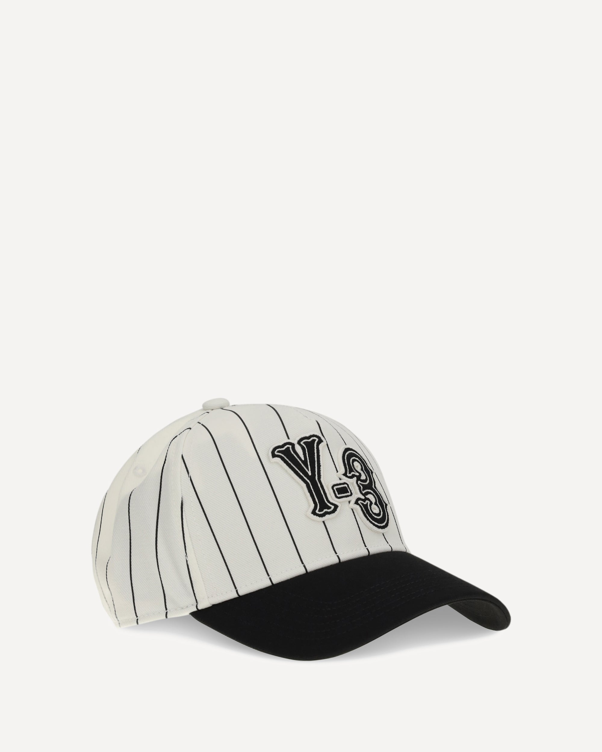 Y-3 Pinstripe Baseball Cap WHITE | Base Blu