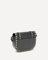 Rockstud small Messenger Shoulder Bag - BEIGE | Base Blu