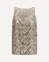 Embroidered Top - BEIGE | Base Blu