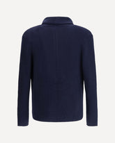 Cardigan con scollo sciallato - BLU | Base Blu