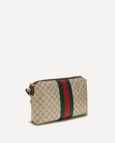 Medium GG Shoulder Bag with Web stripe - BEIGE | Base Blu