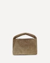 Suede Shoulder Bag - BEIGE | Base Blu