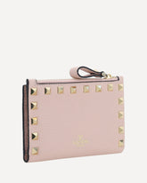Rockstud zip Card Holder - PINK | Base Blu