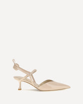 Patent leather Colibrì Slingback Pumps - BEIGE | Base Blu