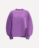Oversized Sweater with side slit - PURPLE | Base Blu