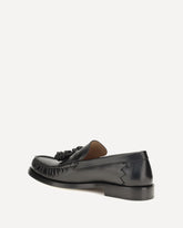Ugo leather Loafers - BLACK | Base Blu
