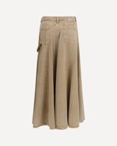Hurghada midi denim Skirt - BEIGE | Base Blu