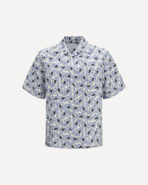 Cotton Shirt with floral print - MULTICOLOUR | Base Blu