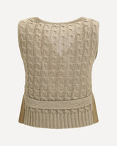 Gilet Calibri in maglia - BEIGE | Base Blu