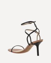 Ankle strap sandals - BLACK | Base Blu