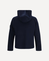 Hooded raglan sleeve Sweater - BLUE | Base Blu
