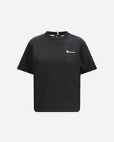 Logo cotton T-shirt - BLACK | Base Blu