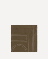 Silk Scarf with embroidery - BROWN | Base Blu