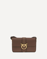 Love leather Shoulder Bag - BROWN | Base Blu