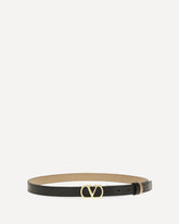 Reversible VLogo Signature Belt - BLACK | Base Blu